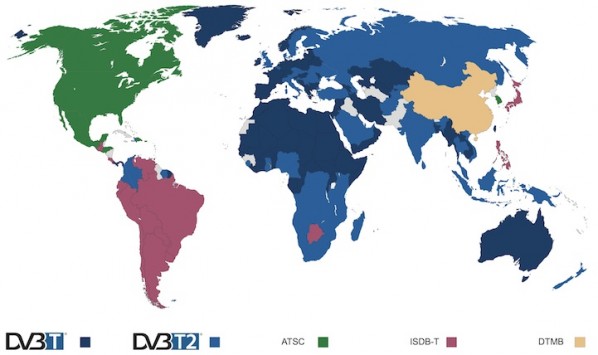 Карта dvb t2 вышек